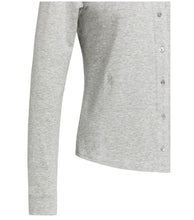 Load image into Gallery viewer, Jersey blouse with collar - Grey Melange