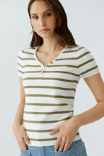 Load image into Gallery viewer, Short Sleeve T-Shirt - Green Stripe
