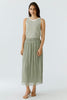 Pleated skirt - seagrass