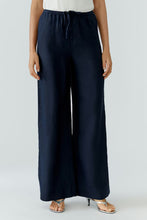 Load image into Gallery viewer, Linen trousers - Dark blue