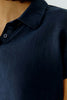 Linen Patch Blouse - Dark blue