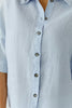 Linen blouse - Kentucky blue