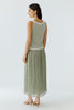 Knitted top - off white green