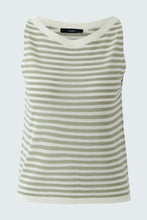 Load image into Gallery viewer, Knitted top - off white green