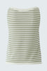 Knitted top - off white green