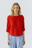 Knit pullover - red alert