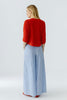 Knit pullover - red alert