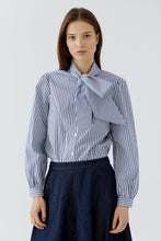 Load image into Gallery viewer, Blue Stripe Blouse-Blue/White