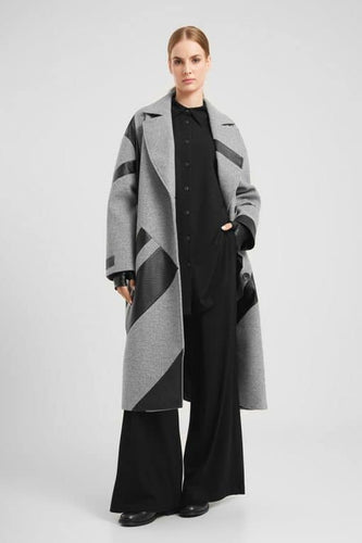 Contrast Panel Coat