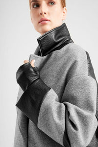 Contrast Panel Coat