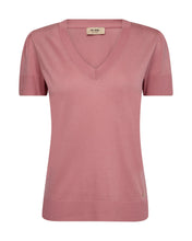 Load image into Gallery viewer, V-neck T-shirt - Dusty Rose