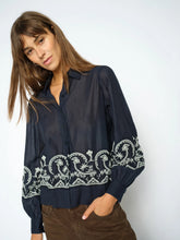 Load image into Gallery viewer, MMSilca Lino Shirt - Salute Navy
