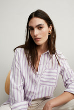 Load image into Gallery viewer, White Violet Shirt