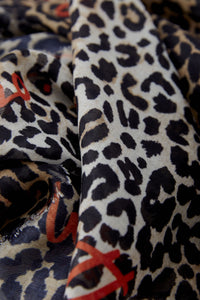 Camel Black Scarf