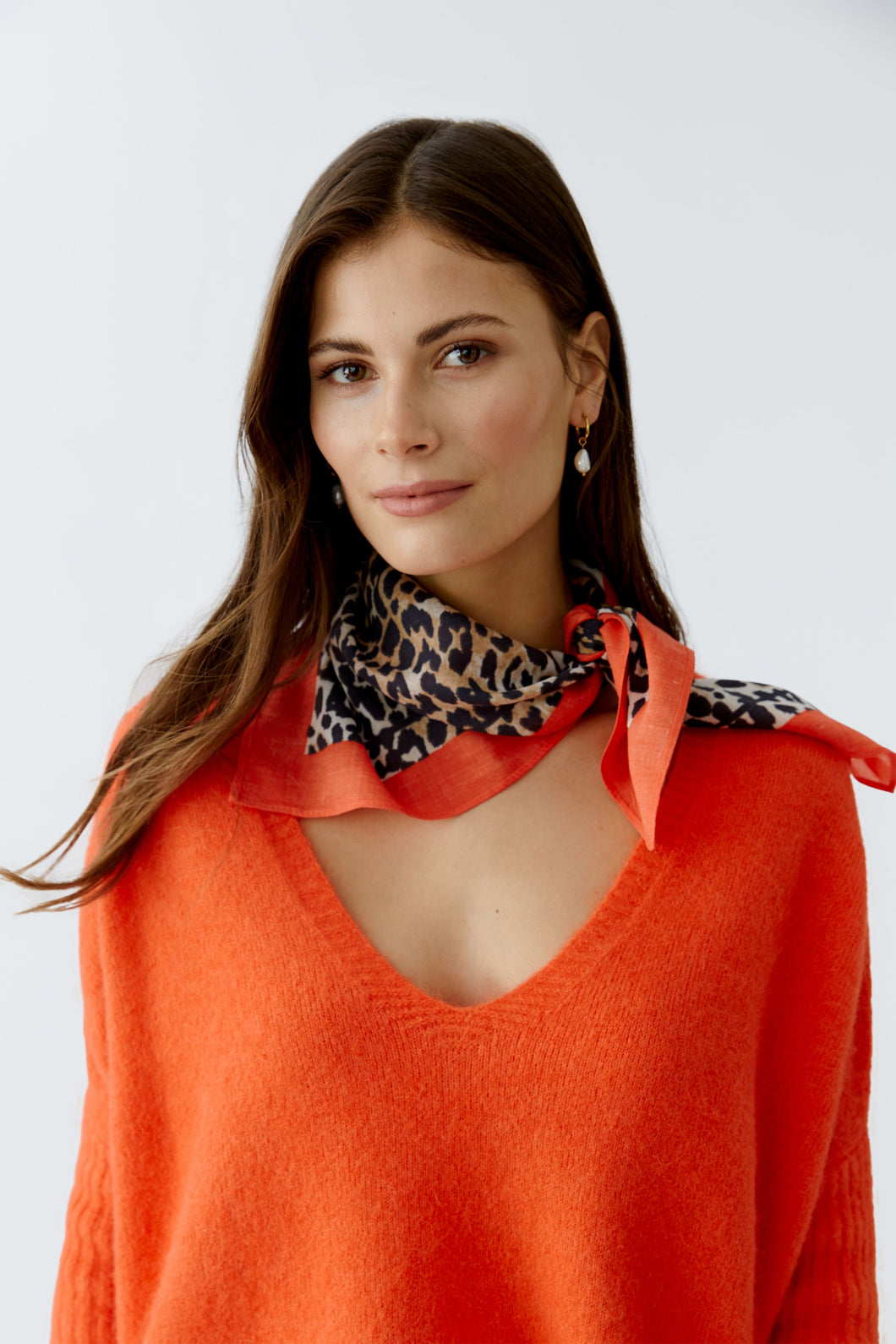 Camel Black Scarf