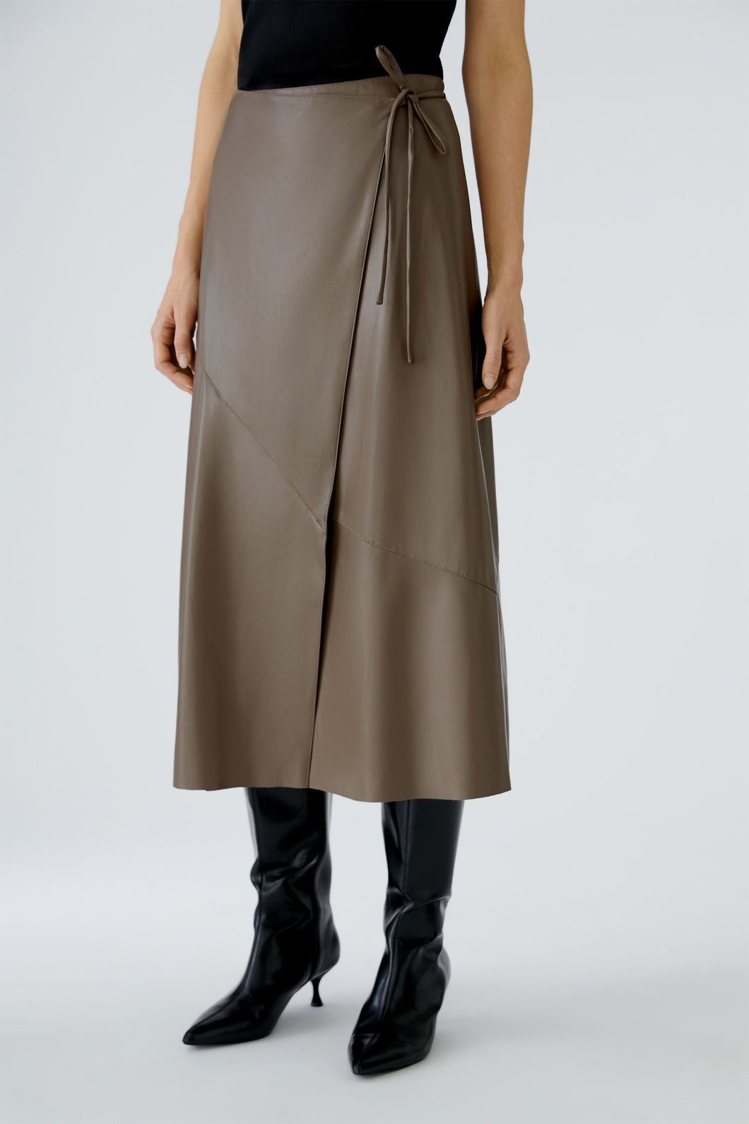 Wrap Skirt in Taupe