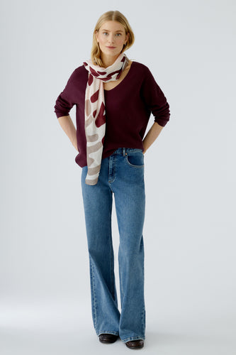 Shawl in Rose Red