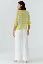 Load image into Gallery viewer, Linen Stripe Jumper - Yellow/Green