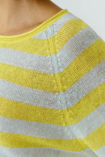 Load image into Gallery viewer, Linen Stripe Jumper - Yellow/Green
