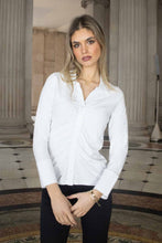 Load image into Gallery viewer, Addison Ruched Cotton Shirt