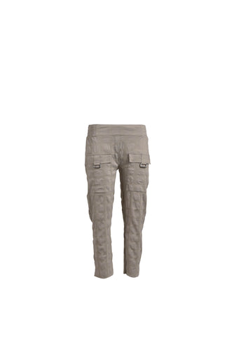 Cropped Bubble Trouser in Sand