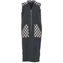 Load image into Gallery viewer, Crincle Dress - Black/Check