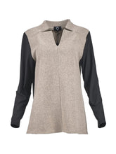 Load image into Gallery viewer, Crincle Top - Sand/Black