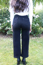 Load image into Gallery viewer, Napoli Wide Leg Denim Trouser - Black