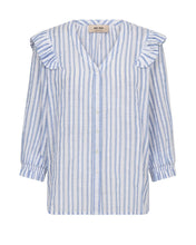 Load image into Gallery viewer, Debby Stripe Shirt - Brunnera Blue