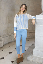 Load image into Gallery viewer, Senna Raglan Mixed Media Knit - Blue