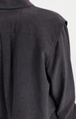 Load image into Gallery viewer, Blouse with layered gilet and pleated details -Hole Black