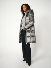Load image into Gallery viewer, MMNova Metallic Down Jacket in Dark Grey