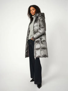 MMNova Metallic Down Jacket in Dark Grey