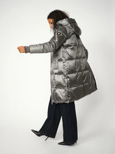 Load image into Gallery viewer, MMNova Metallic Down Jacket in Dark Grey