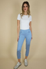Kit Elasticated Waist Tencel Trouser - sky blue