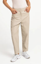 Load image into Gallery viewer, Faux leather carrot fit trousers - Pure Cashmere Grey