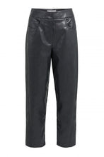 Load image into Gallery viewer, Faux Leather Trouser - Hole Black