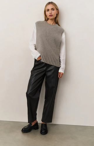 Faux Leather Trouser
