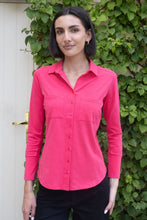 Load image into Gallery viewer, Daisy Cotton Shirt in Hot Pink