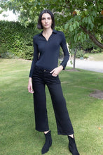 Load image into Gallery viewer, Napoli Wide Leg Denim Trouser - Black