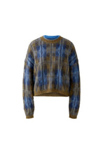 Load image into Gallery viewer, Oui Check Pattern Jumper - Brown Blue