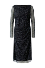 Load image into Gallery viewer, Animal Print Dress - i Dark Brown Grey-Black