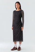 Load image into Gallery viewer, Animal Print Dress - i Dark Brown Grey-Black