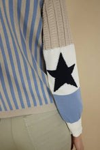 Load image into Gallery viewer, Senna Raglan Mixed Media Knit - Blue