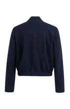 Load image into Gallery viewer, Short double-breasted blazer jacket - Navy blue