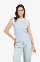 Load image into Gallery viewer, Sleeveless ribbed sweater - Ice Blue