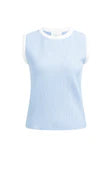 Load image into Gallery viewer, Sleeveless ribbed sweater - Ice Blue