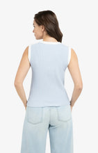 Load image into Gallery viewer, Sleeveless ribbed sweater - Ice Blue