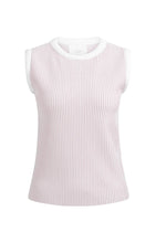 Load image into Gallery viewer, Sleeveless ribbed sweater - Gray Lilac