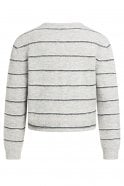 Load image into Gallery viewer, Stripe Knitted Cardigan - Grey Melange
